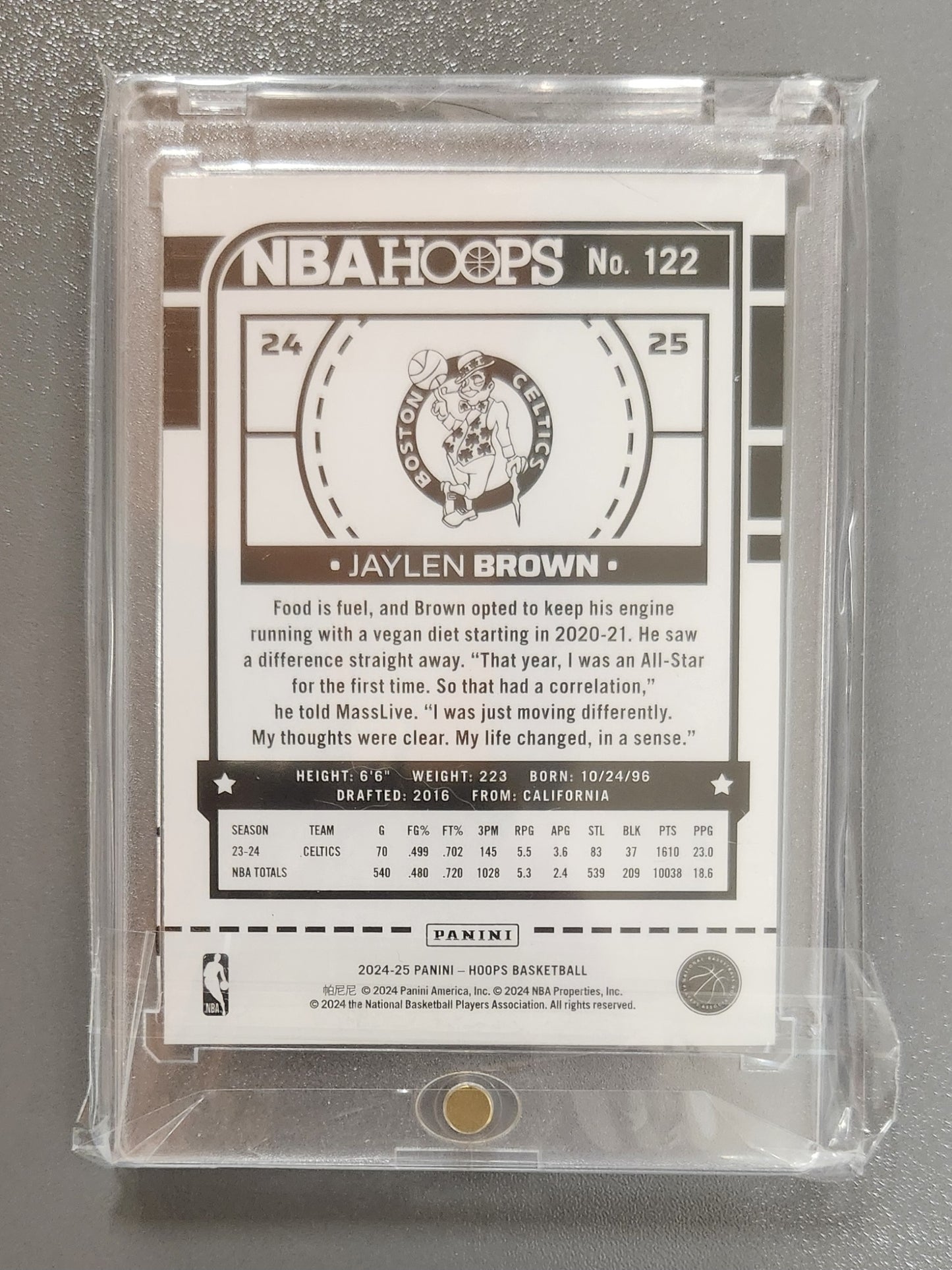 Jalen Brown NBAHOOPS #122 Spiderman Card