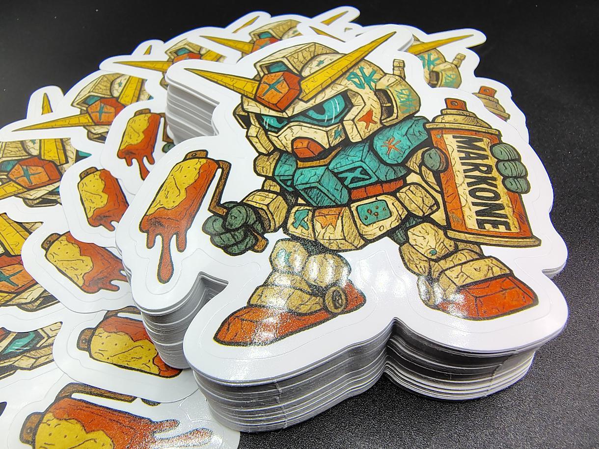 Graffiti Mobile Suit Sticker