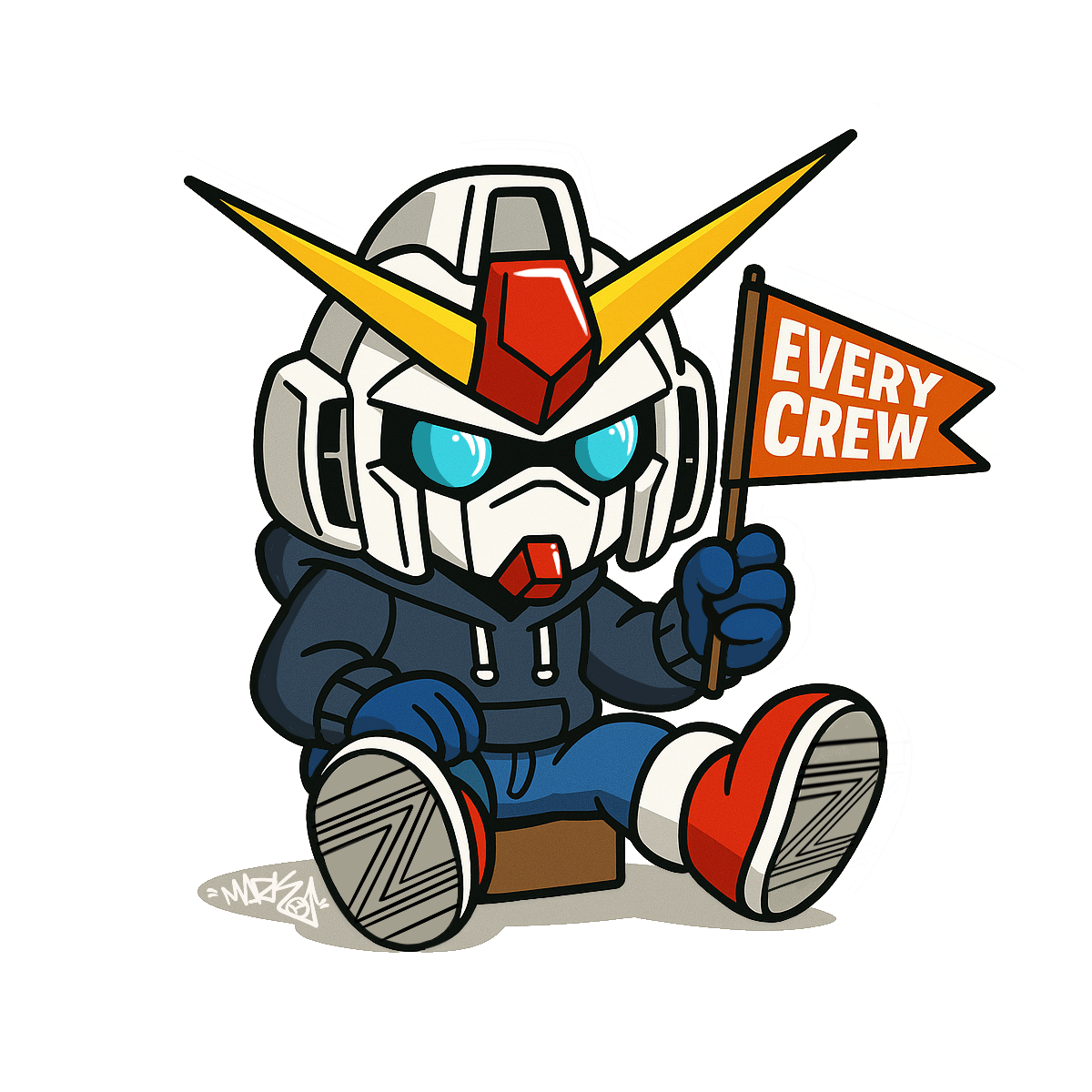 Every Crew Gundam Sticker