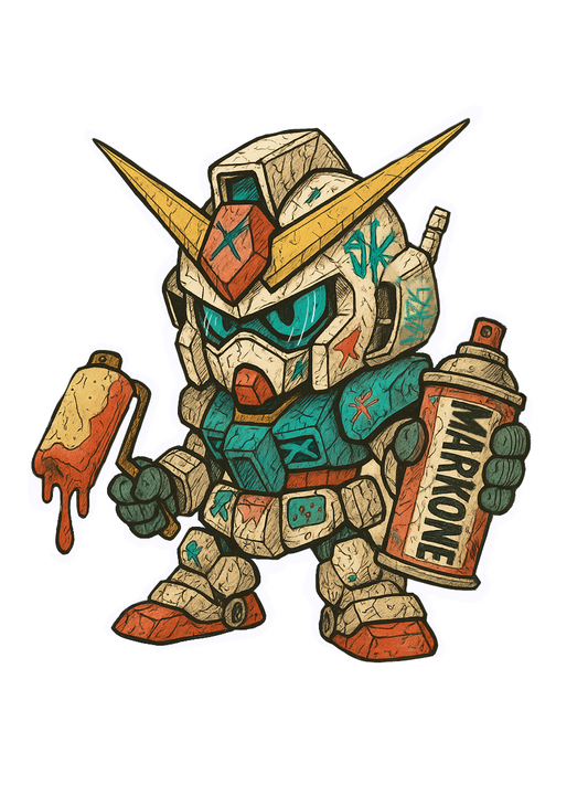 Graffiti Mobile Suit Sticker