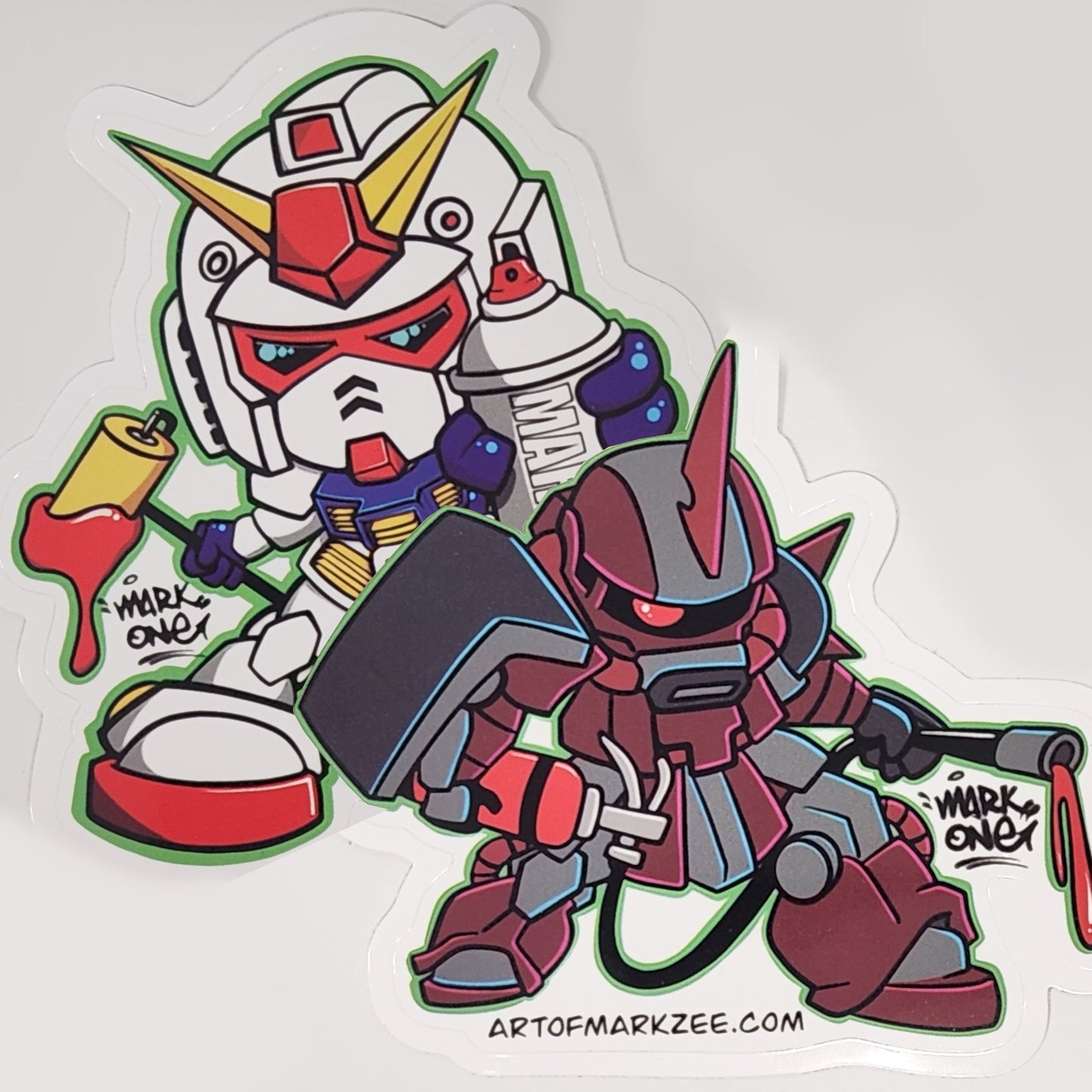 Gundam/Zaku Sticker